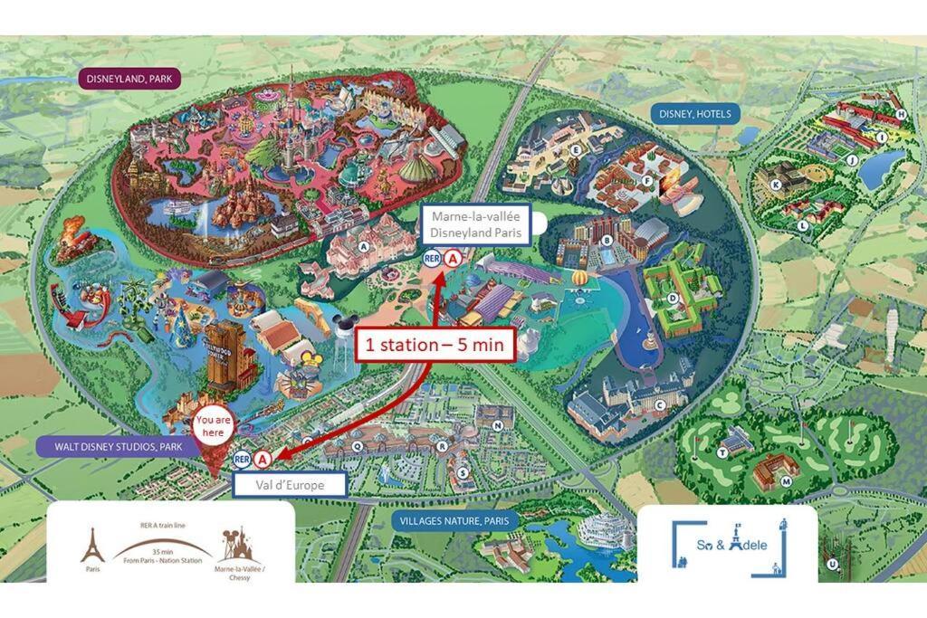 Studio Emotion 4P - Train Station 200M - Disneyland Paris 5 Min Монтеврен Екстериор снимка